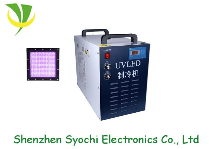 395nm Water Cooled LED UV Adhesive Curing Systems , 100x100mm UV LED Area Curing System