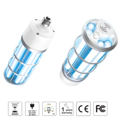 Good price Quartz Glass Uv Led Germicidal Lamp E27 220V UVC Portable Sterilizer Light online