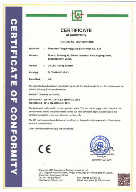 China Shenzhen Syochi Electronics Co., Ltd certification