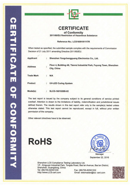 China Shenzhen Syochi Electronics Co., Ltd certifications